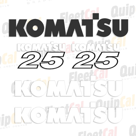 Komatsu Forklift Decals
