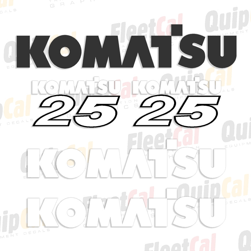 Komatsu Forklift Decals