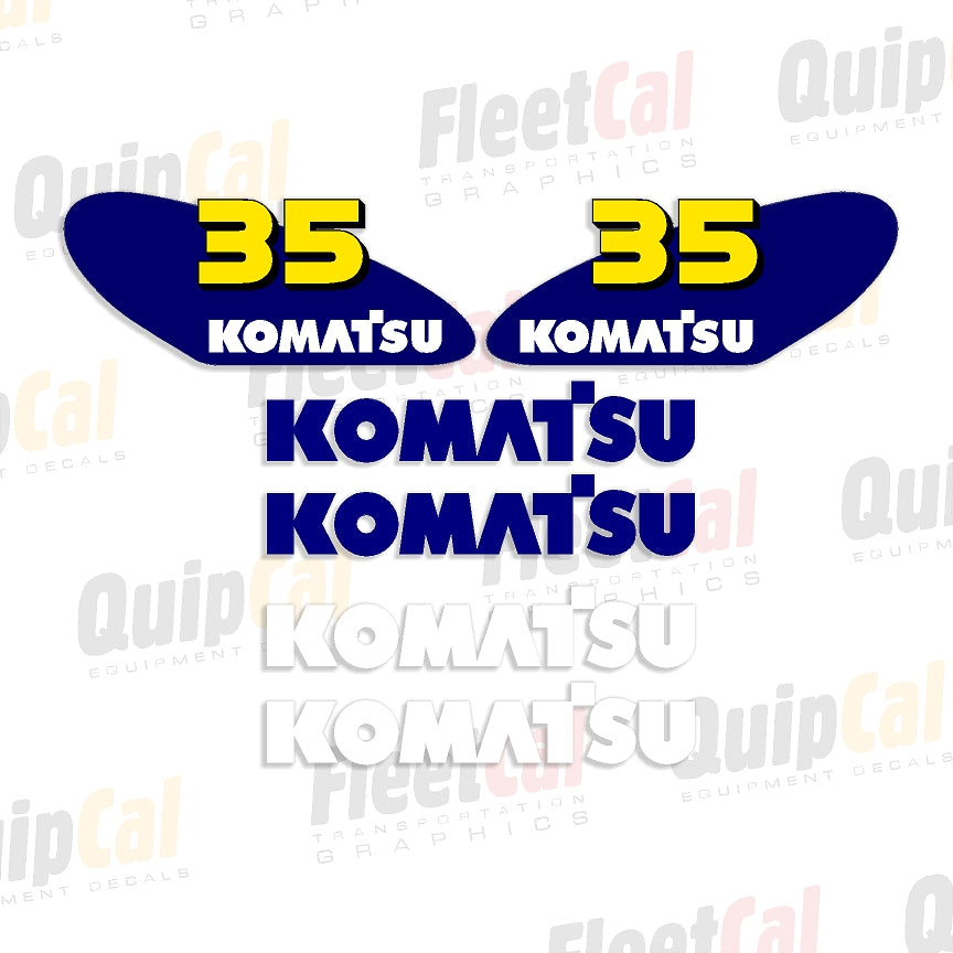 Komatsu Forklift Decals