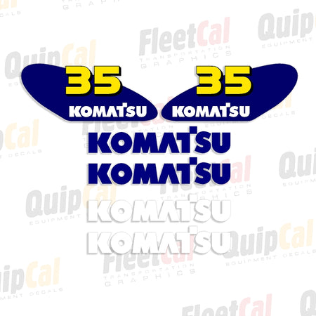 Komatsu Forklift Decals