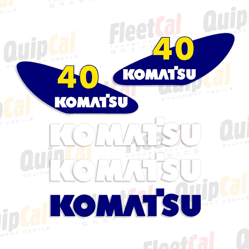 Komatsu Forklift Decals