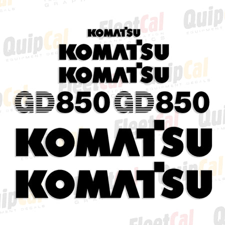 Komatsu Grader Decals