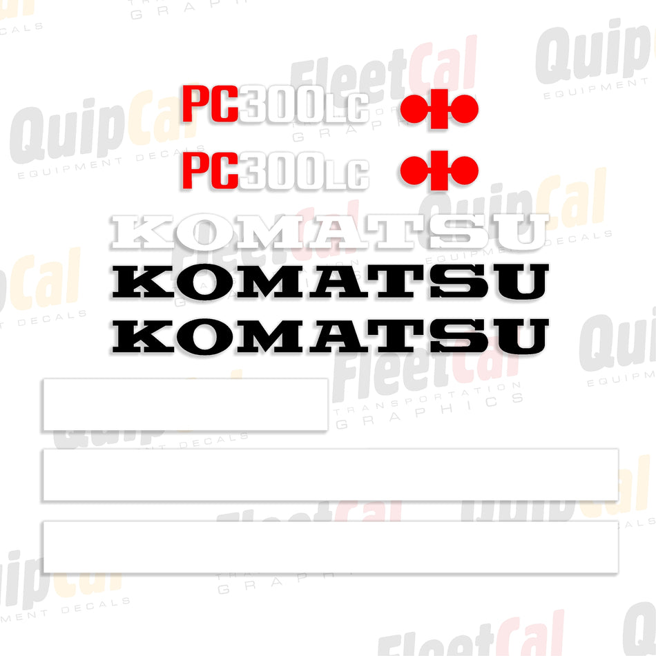 Komatsu Excavator Decals