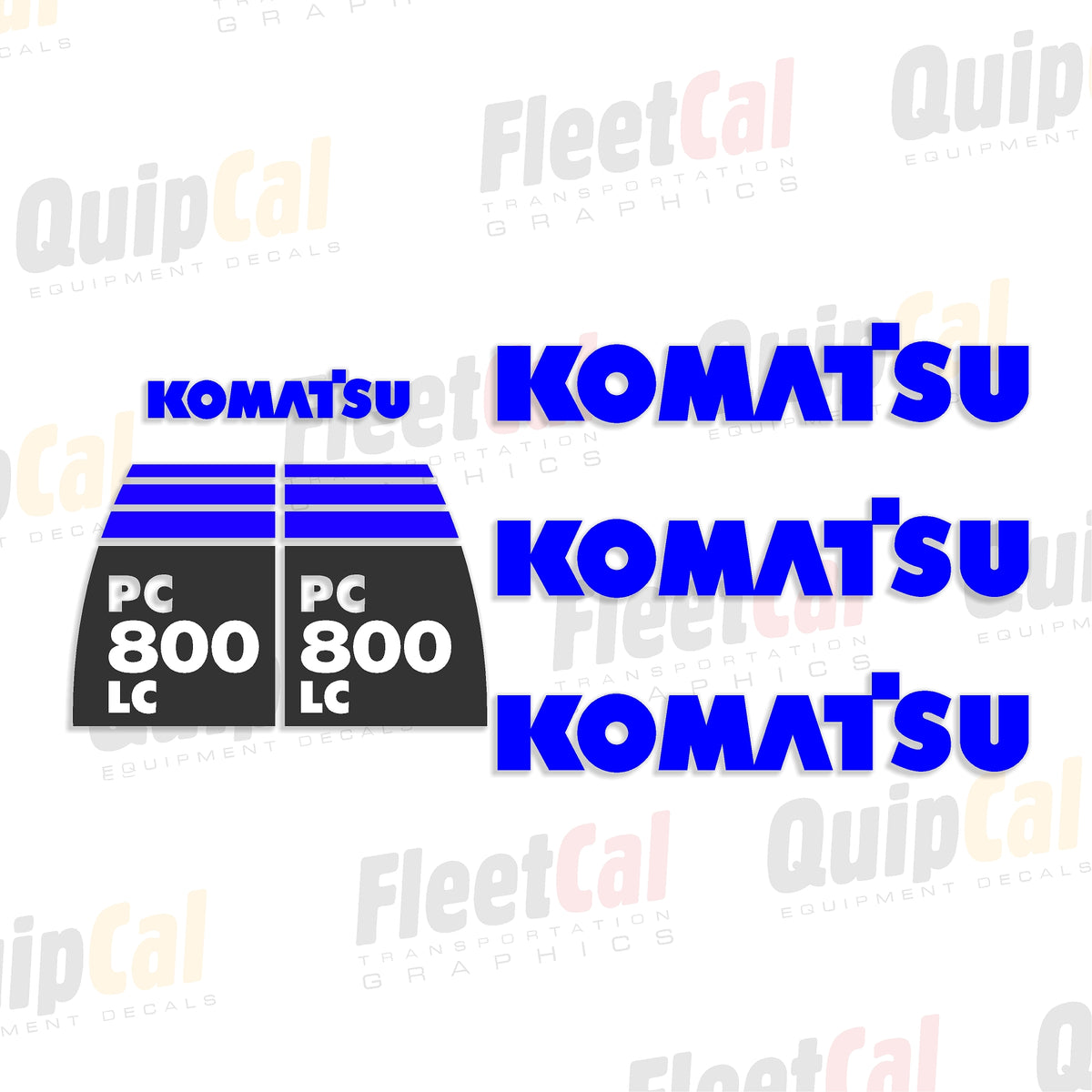 Komatsu PC800LC-8 Excavator Marking Decal Set – Truck and Equipment Decals
