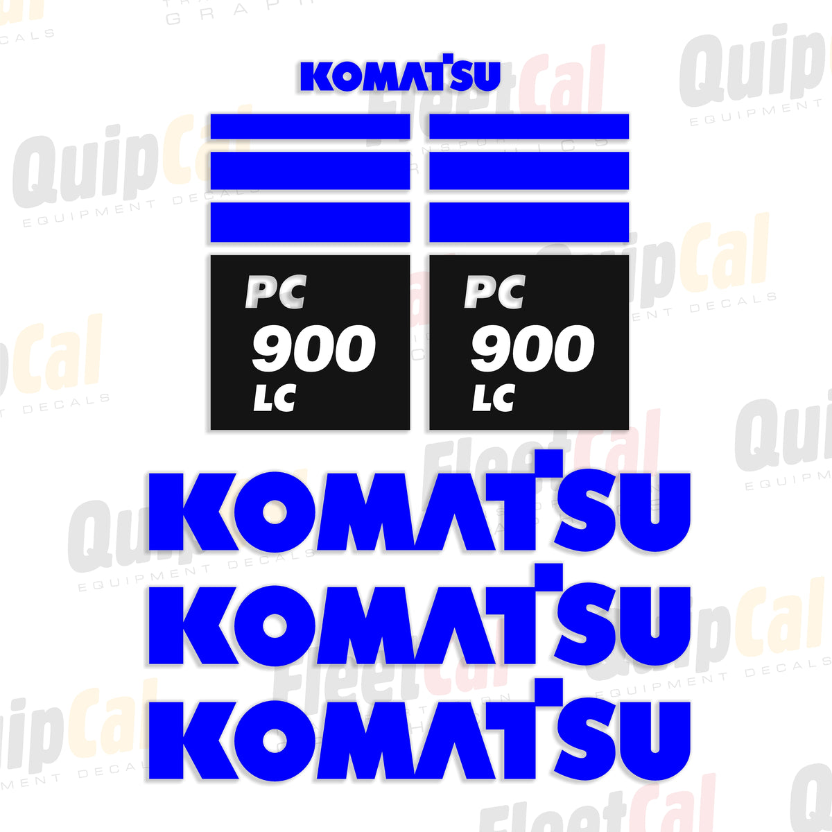 Komatsu Excavator Decals