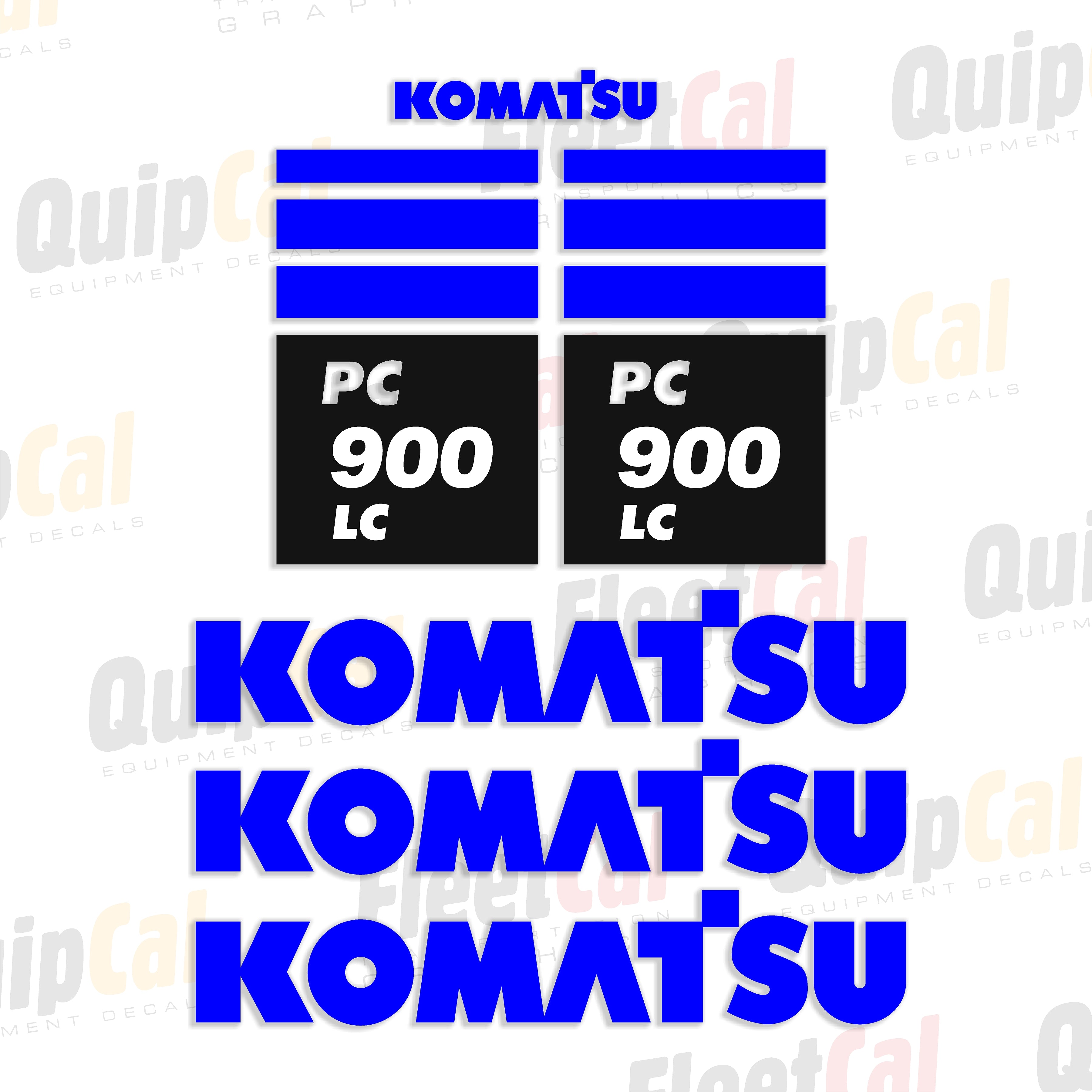 Komatsu Excavator Decals
