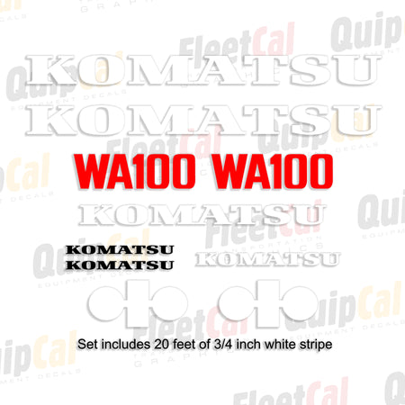 Komatsu Wheel Loader Decals
