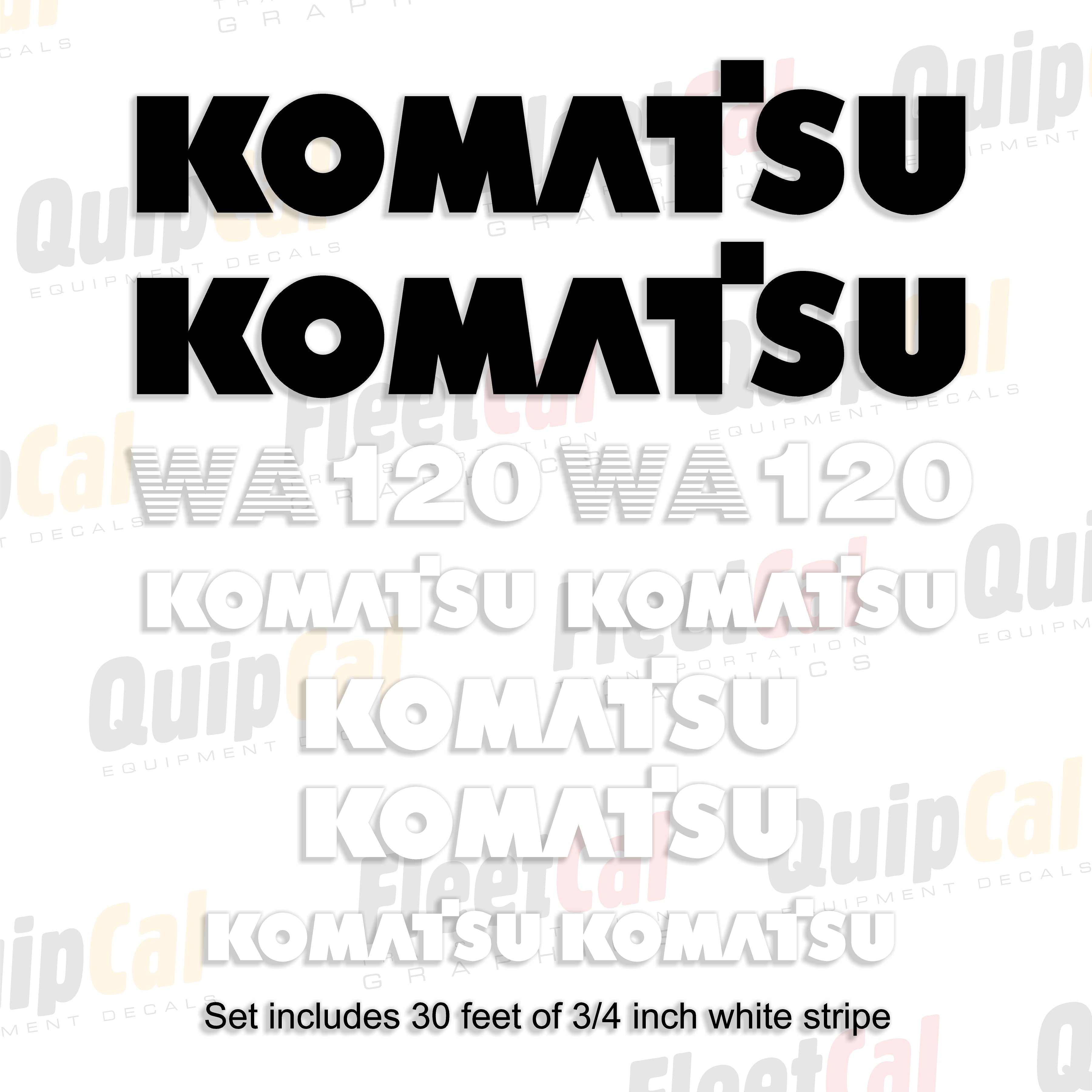 Komatsu Wheel Loader Decals