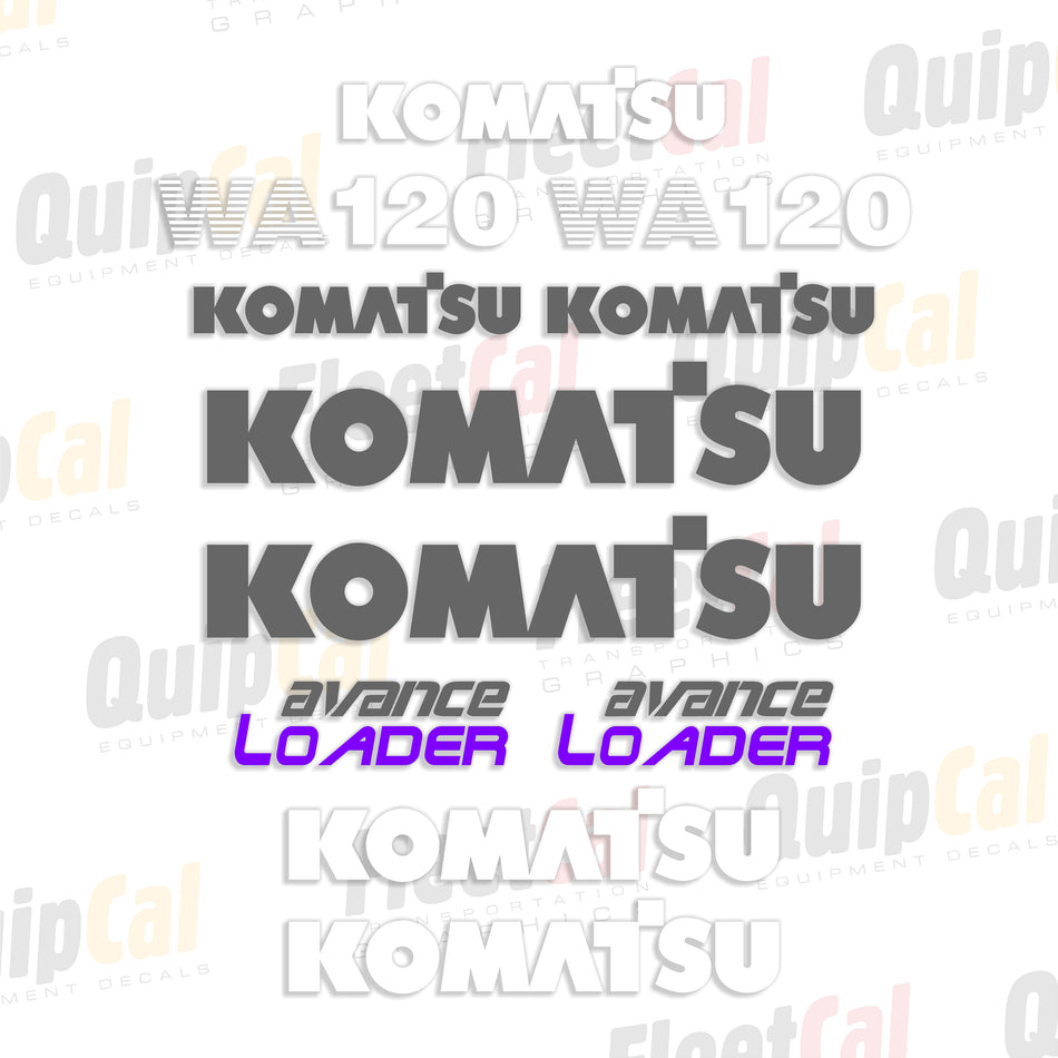 Komatsu Wheel Loader Decals
