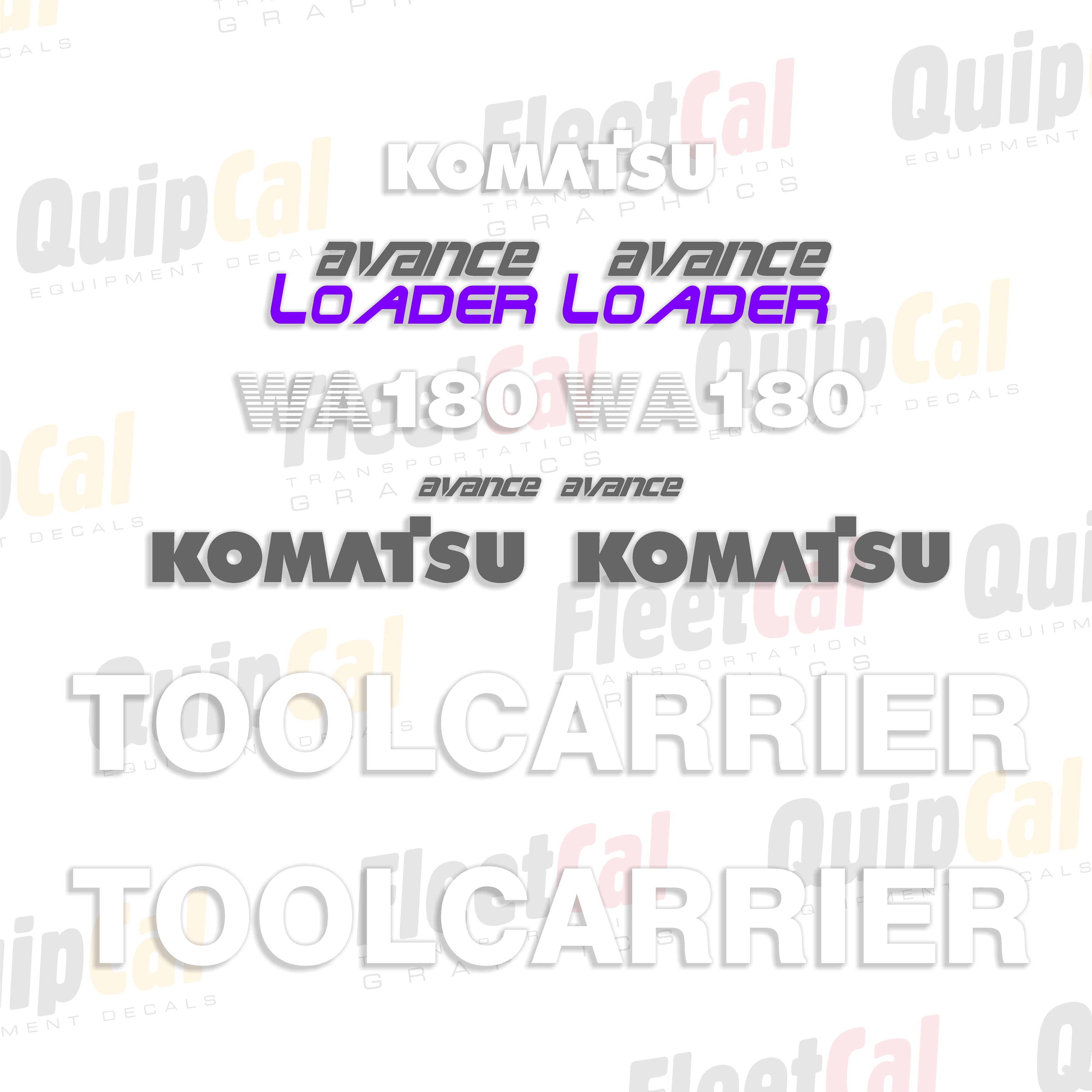 Komatsu Wheel Loader Decals