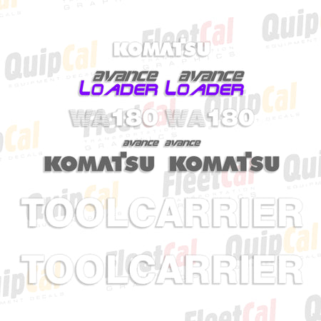 Komatsu Wheel Loader Decals