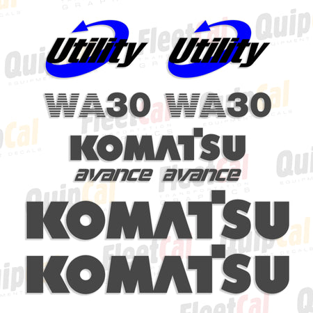 Komatsu Wheel Loader Decals