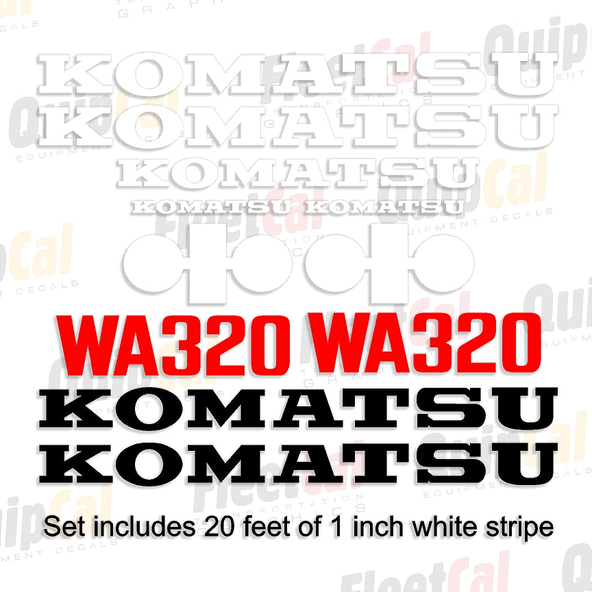 Komatsu Wheel Loader Decals