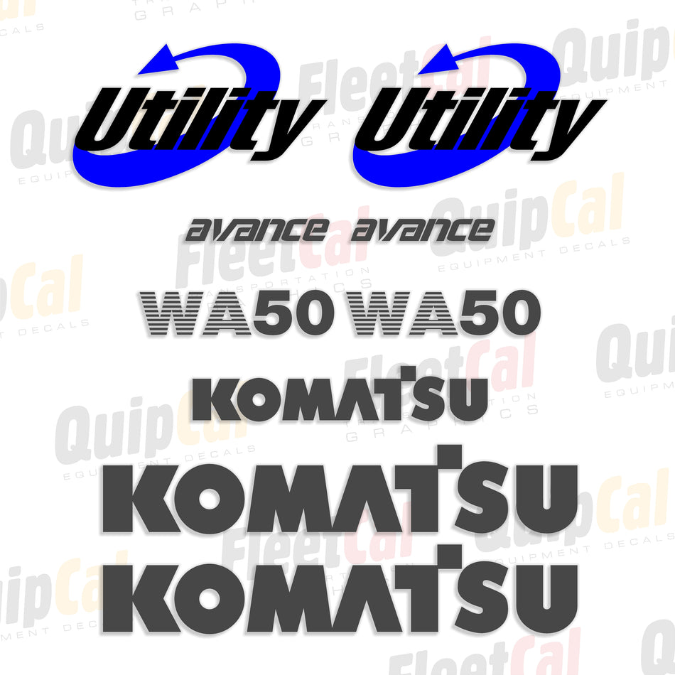 Komatsu Wheel Loader Decals