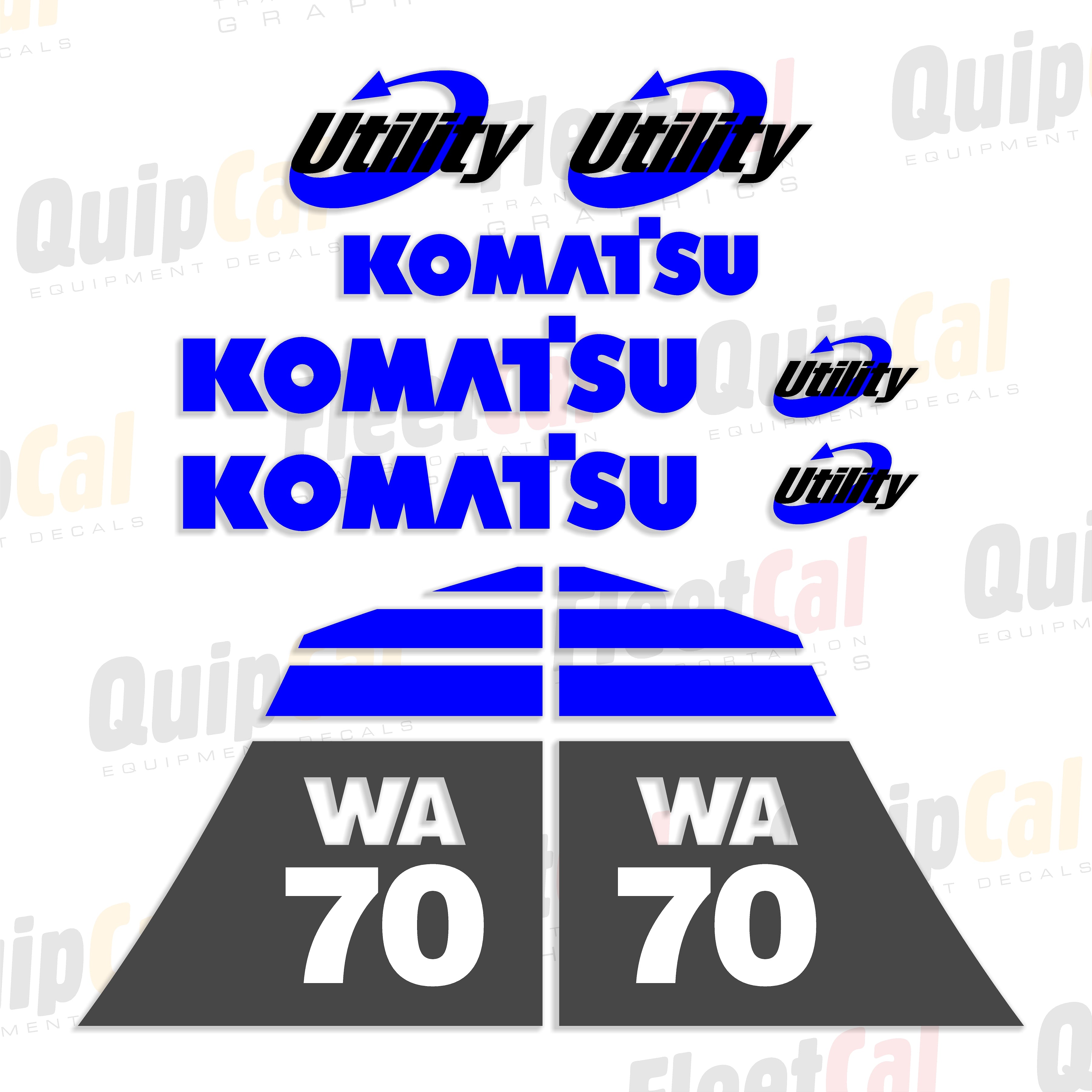 Komatsu Wheel Loader Decals