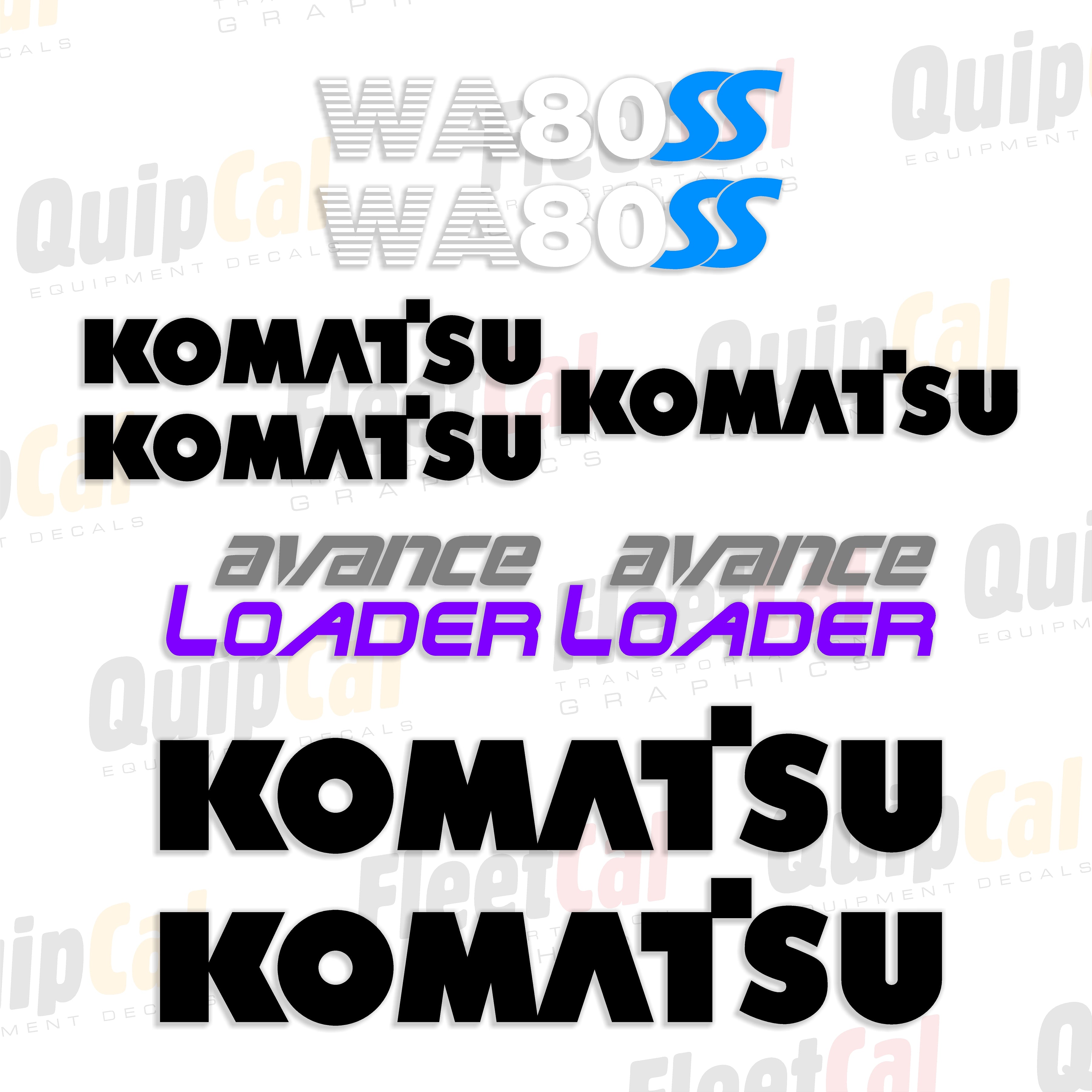 Komatsu Wheel Loader Decals