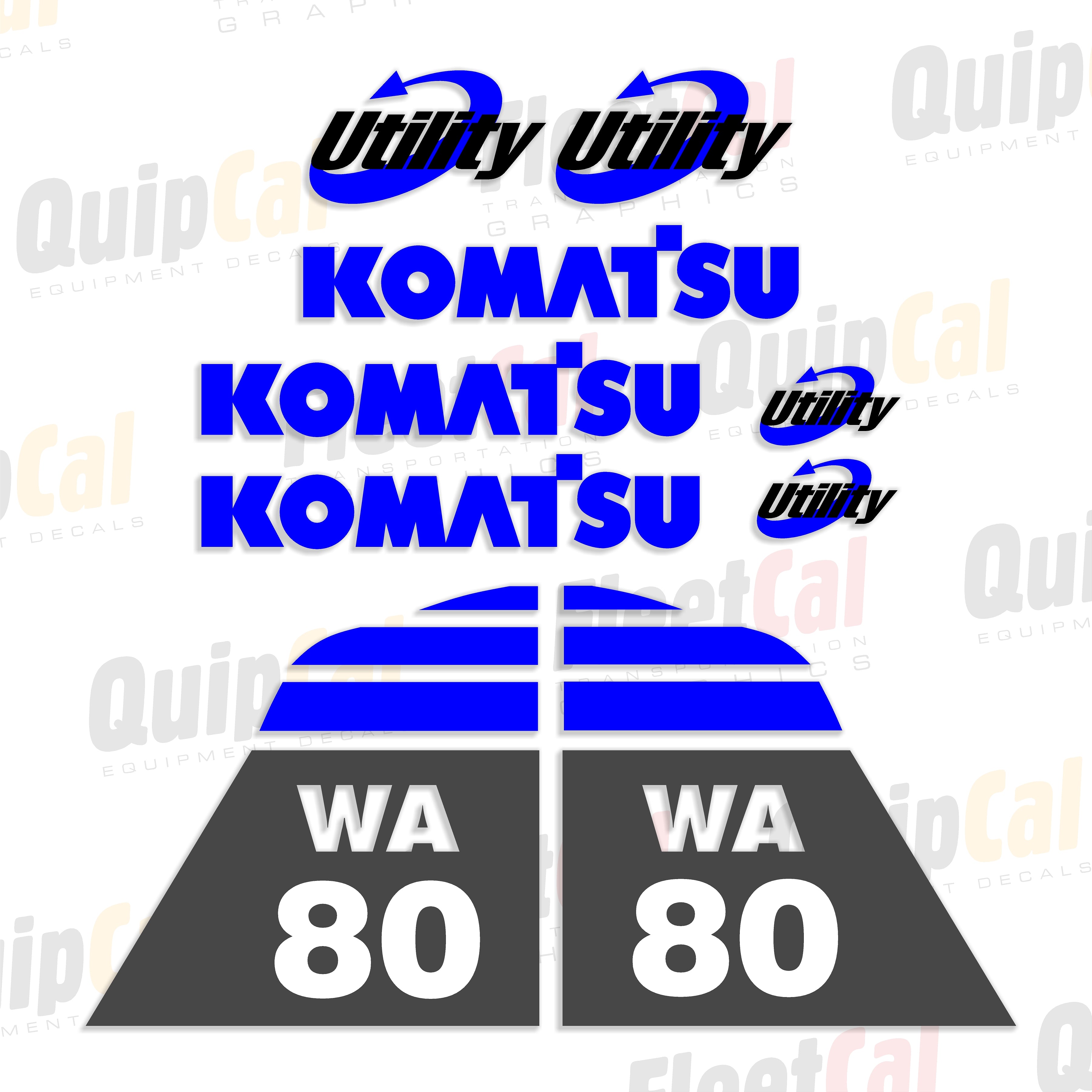 Komatsu Wheel Loader Decals
