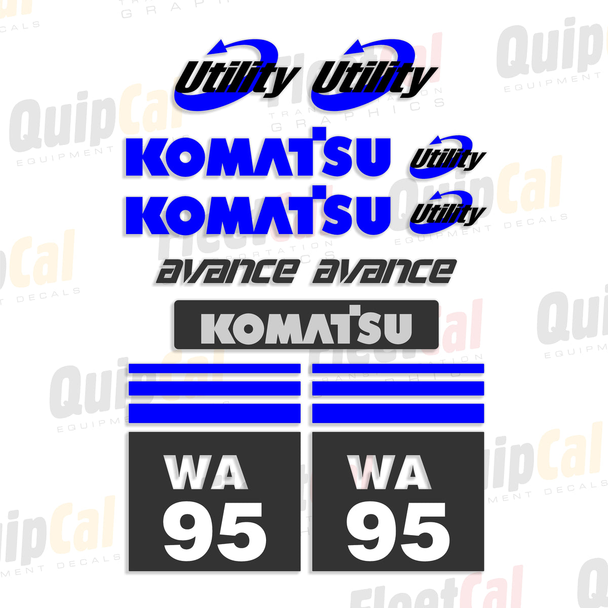 Komatsu Wheel Loader Decals