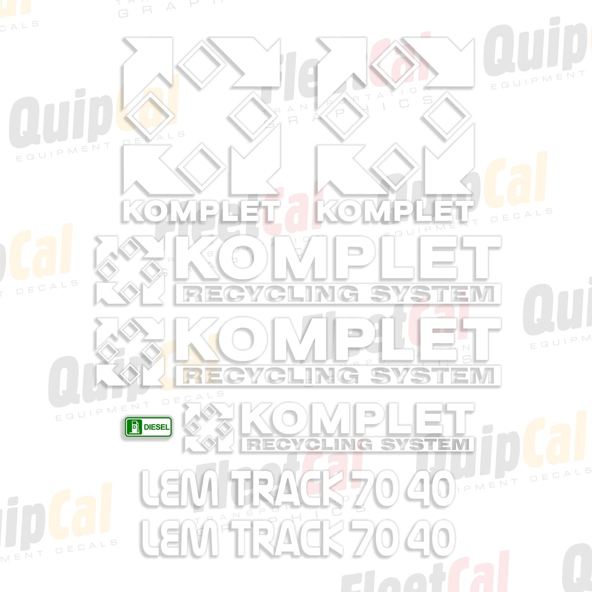 Komplet Crusher Decals