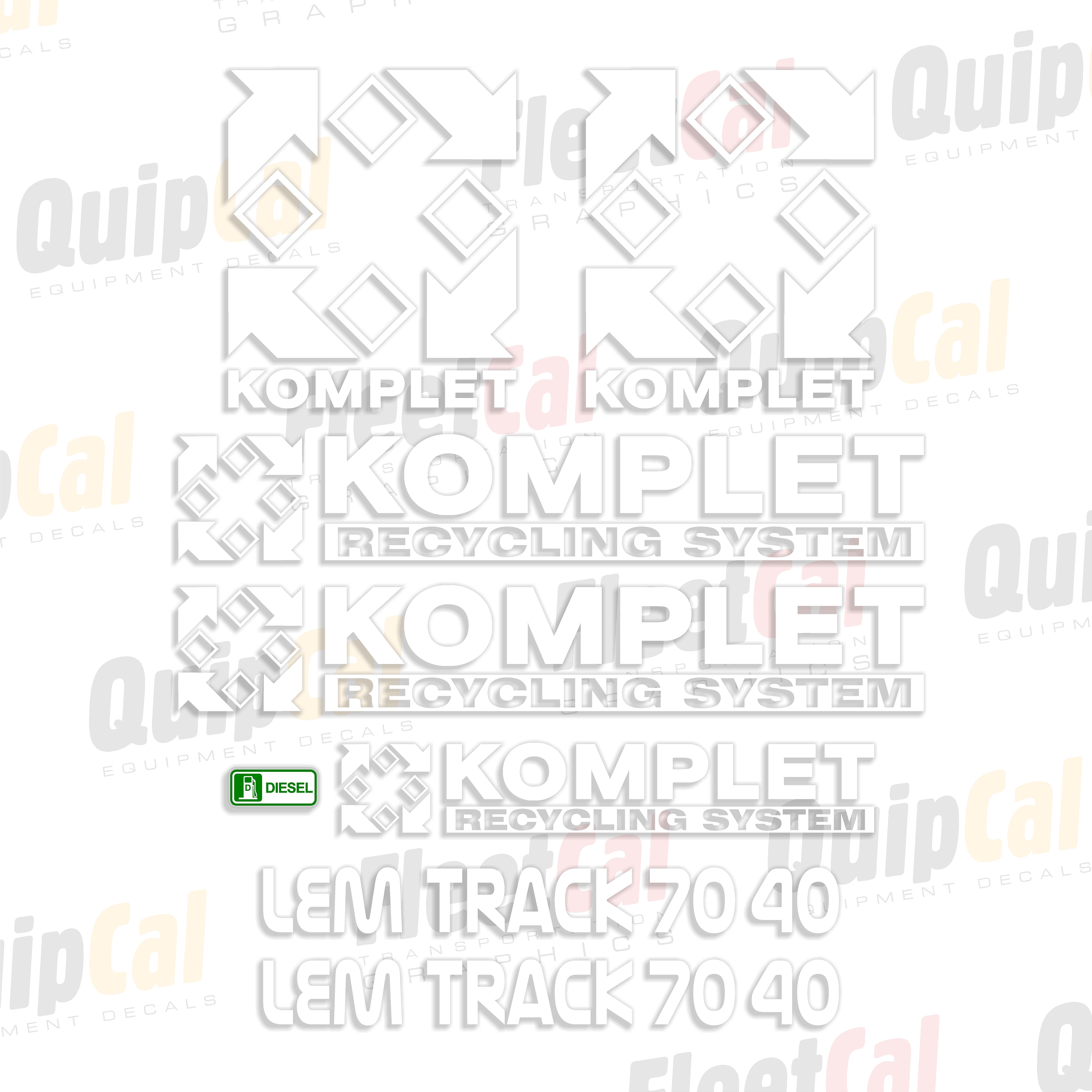 Komplet Crusher Decals