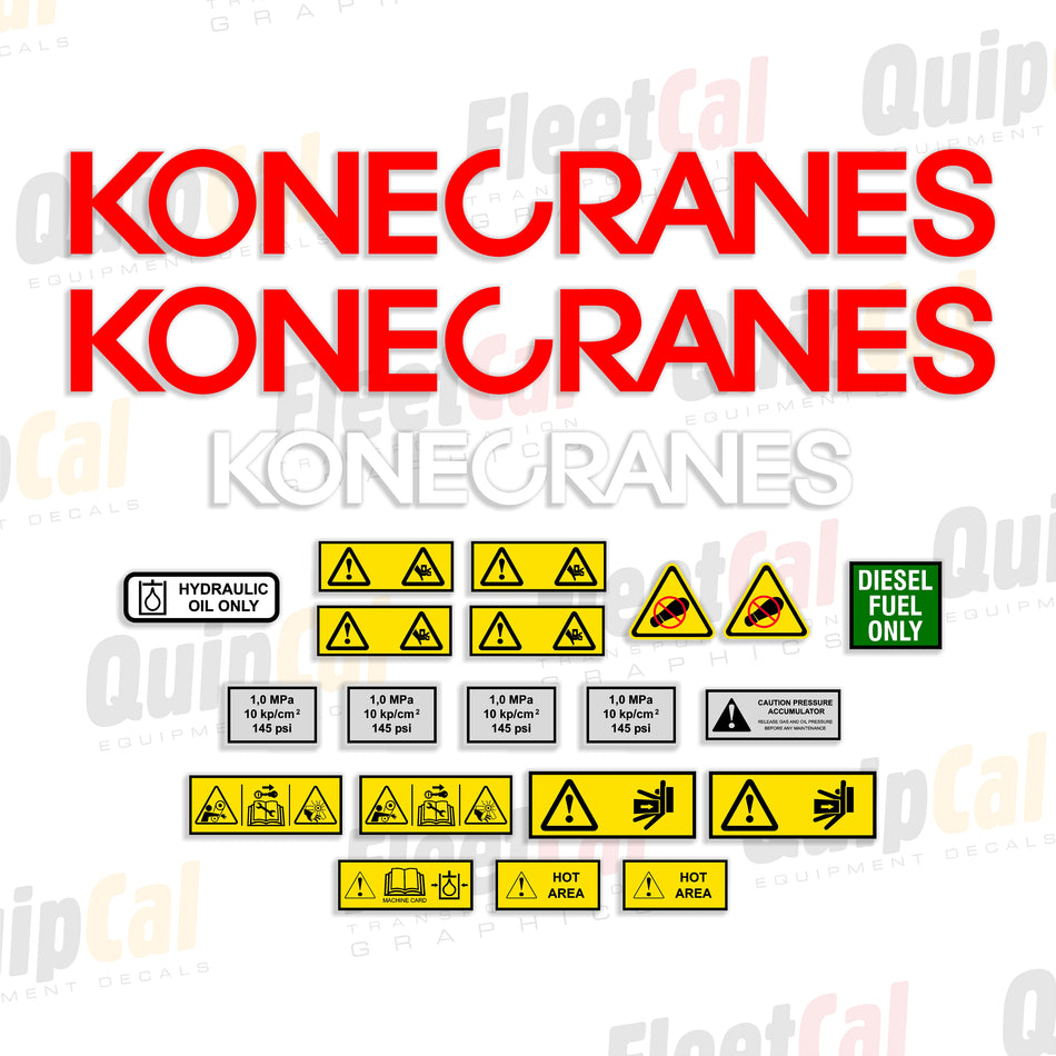 KoneCranes SMV25-1200B Forklift Decal Set