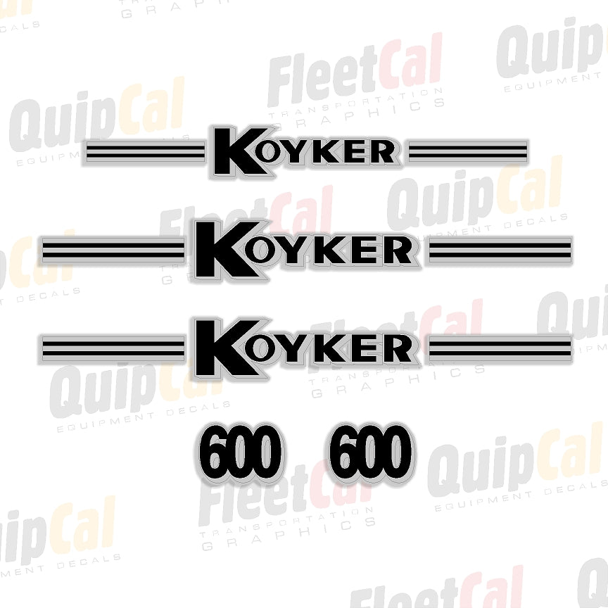 Koyker Front Loader Decals