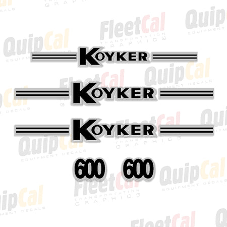 Koyker Front Loader Decals
