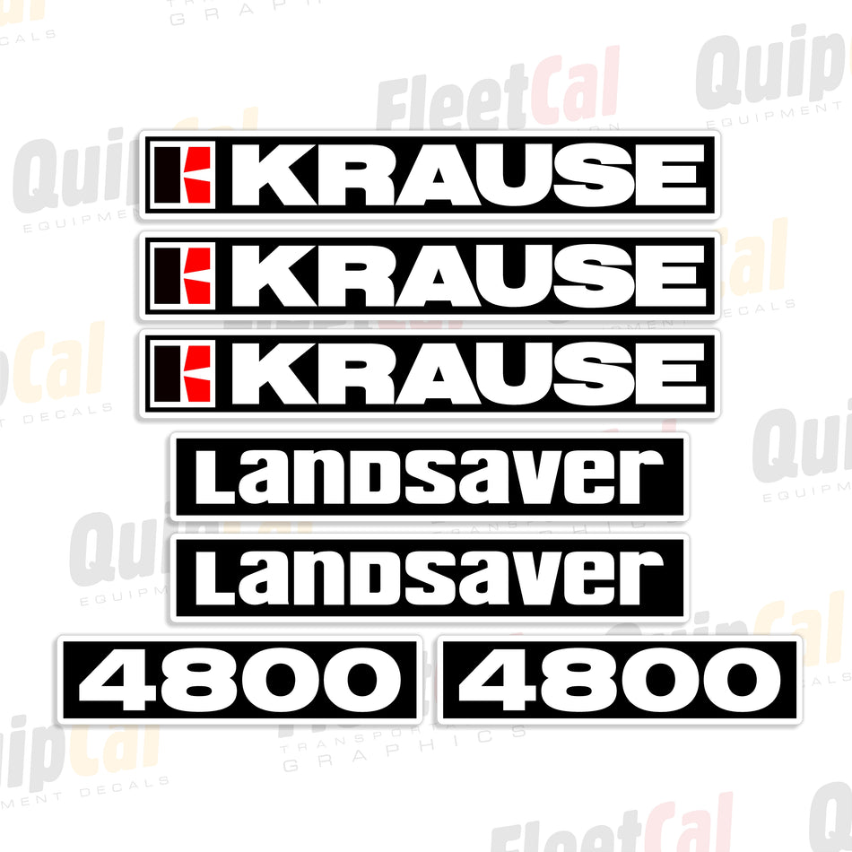 Krause Landsaver 4800 Chisel Plow Decal Set