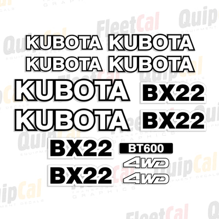 Kubota Tractor Loader Backhoe Decals