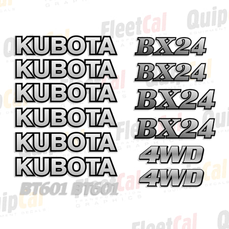 Kubota Tractor Loader Backhoe Decals