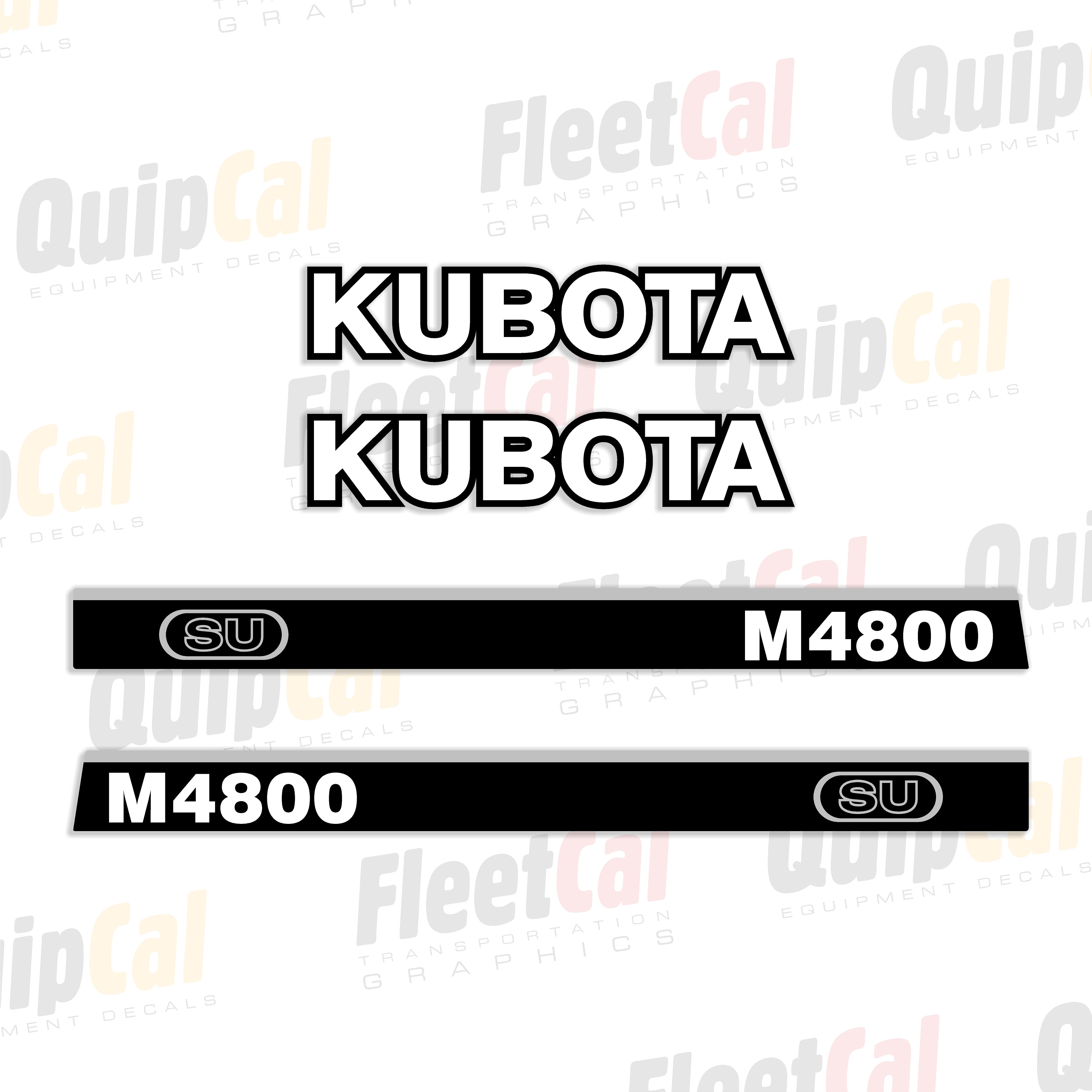 Kubota Tractor Decals