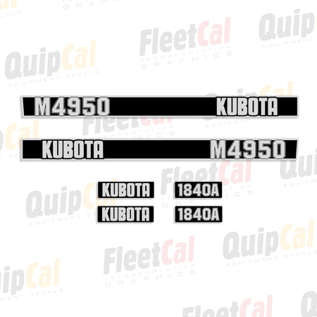 Kubota Tractor - Loader Decals