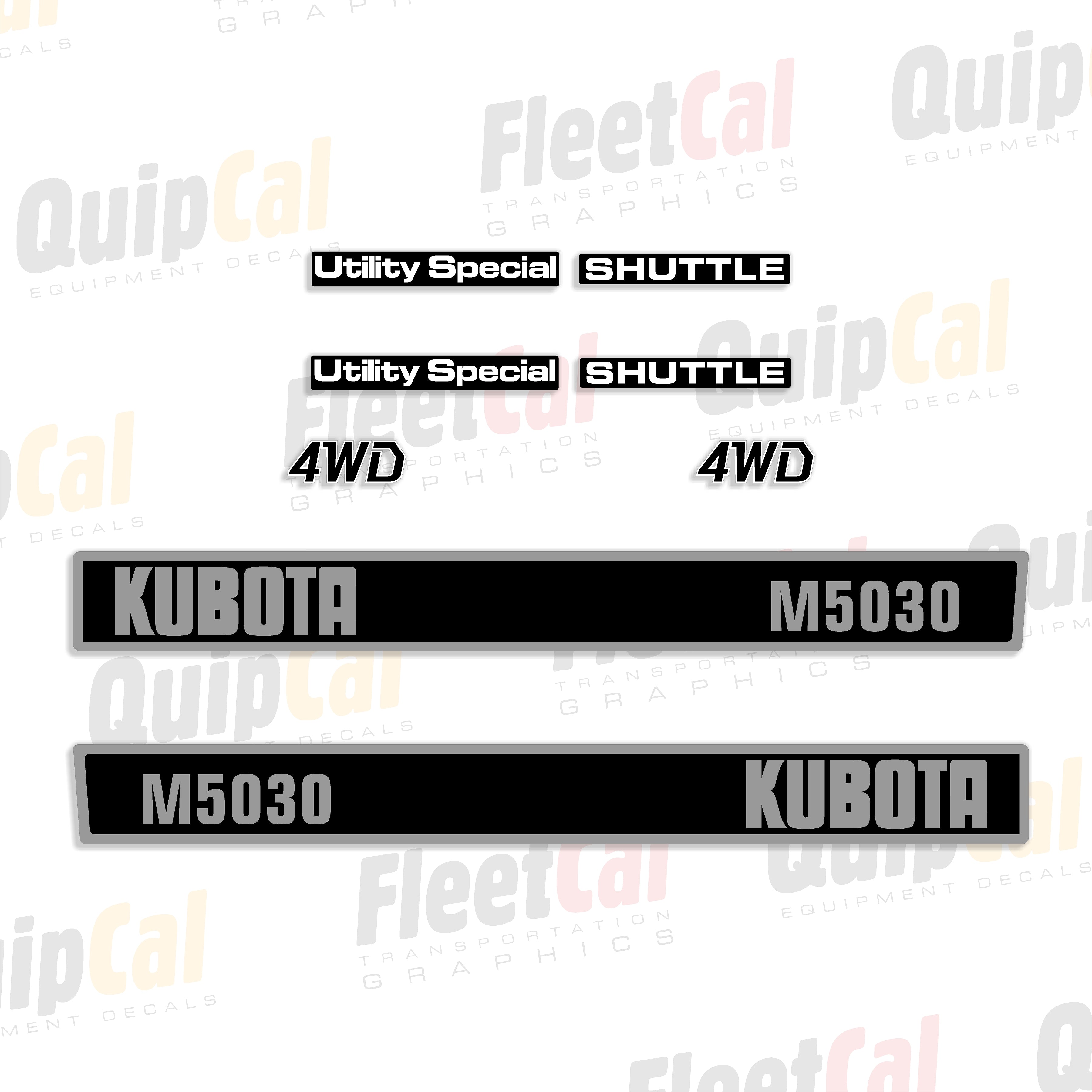 Kubota Tractor Decals