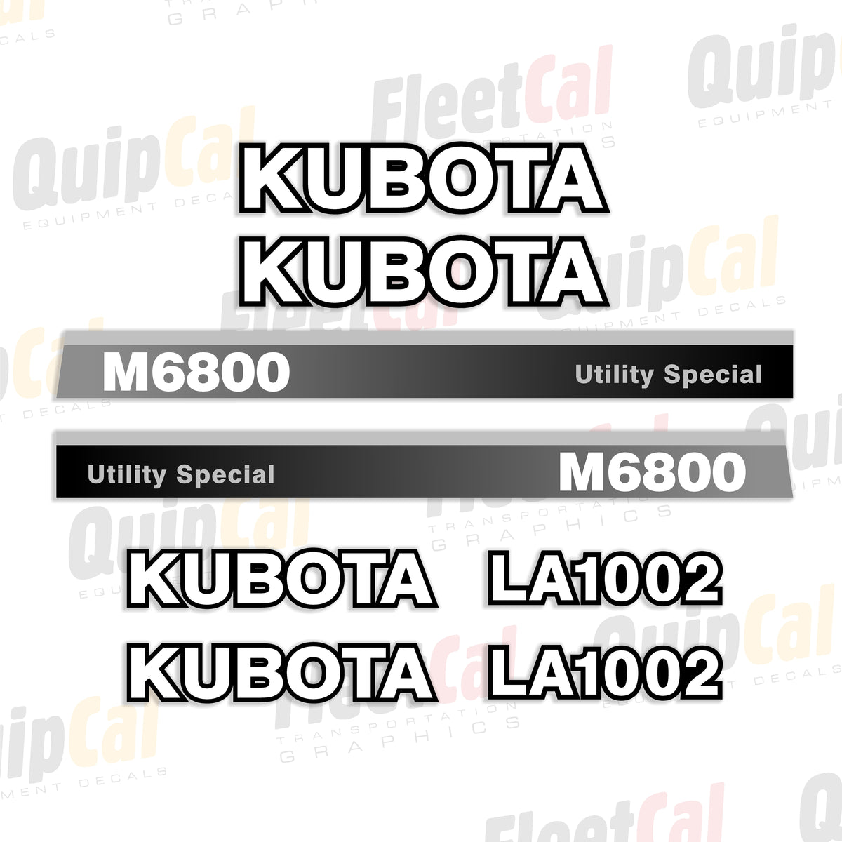 Kubota Tractor - Loader Decals