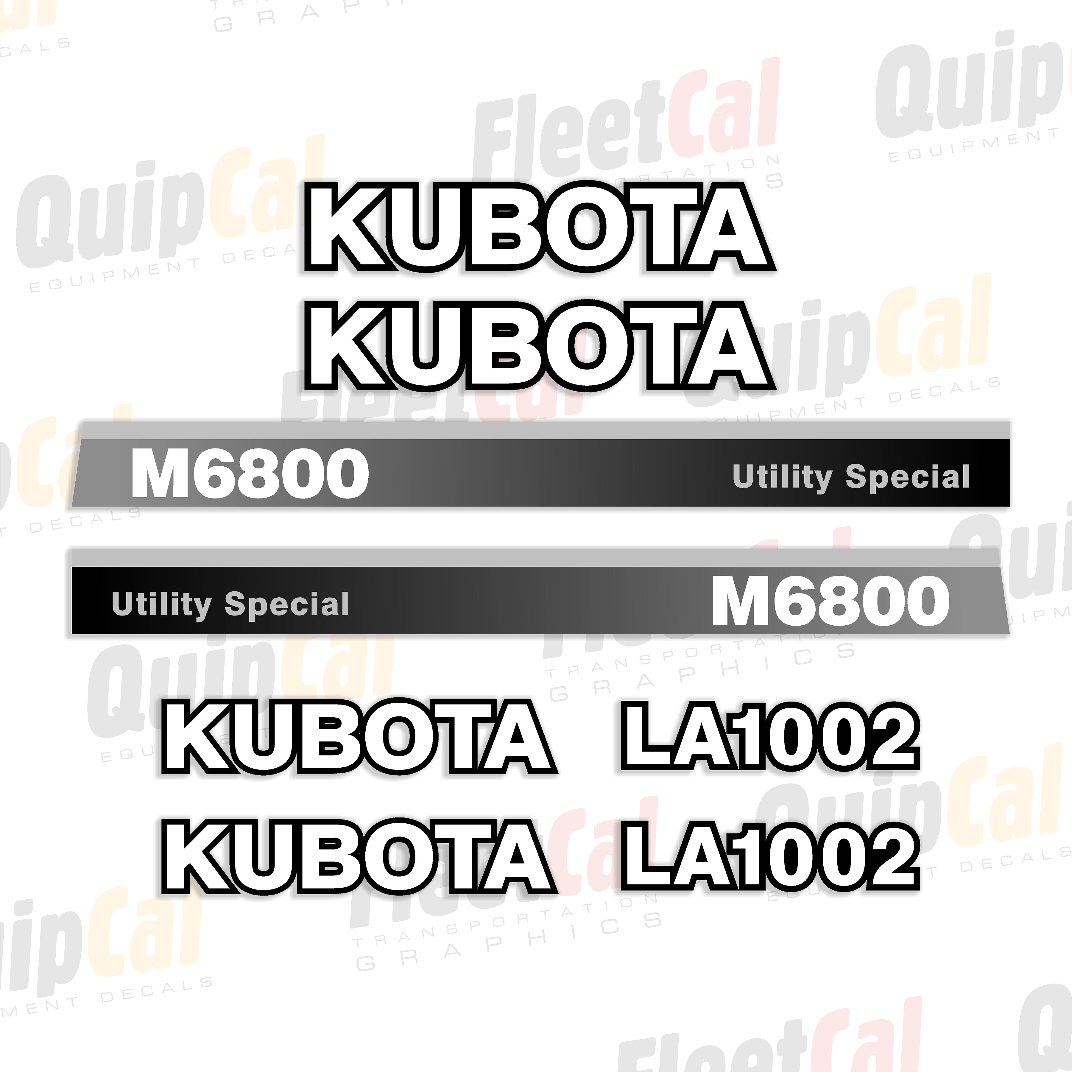 Kubota Tractor - Loader Decals