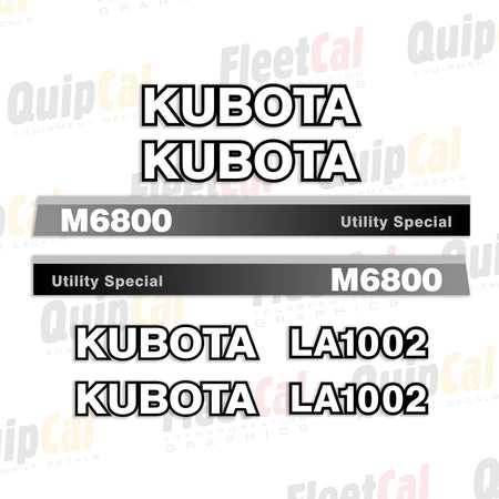 Kubota Tractor - Loader Decals