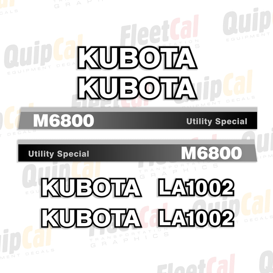 Kubota Tractor - Loader Decals