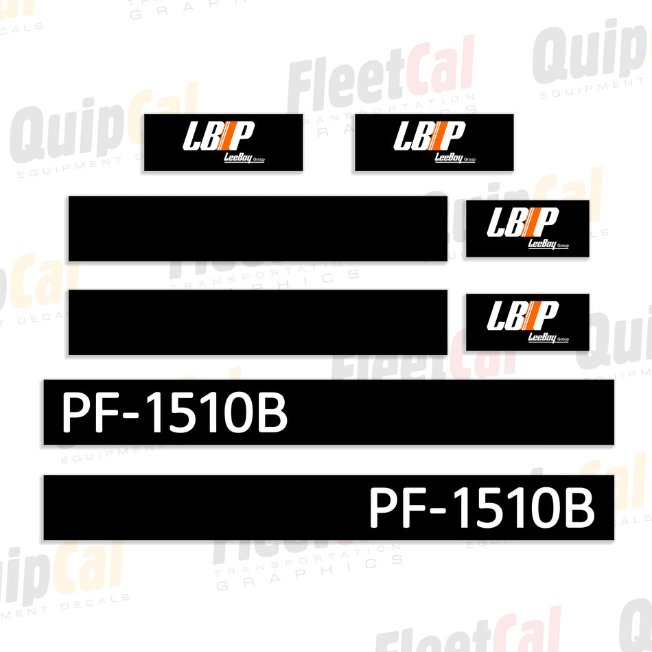 LB Performance - Leeboy PF1510B Paver Decal Set