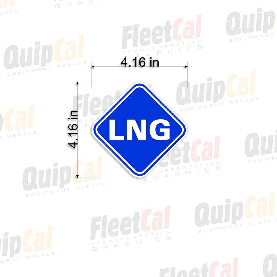 LNG 002 - Liquified Natural Gas Fuel Decal