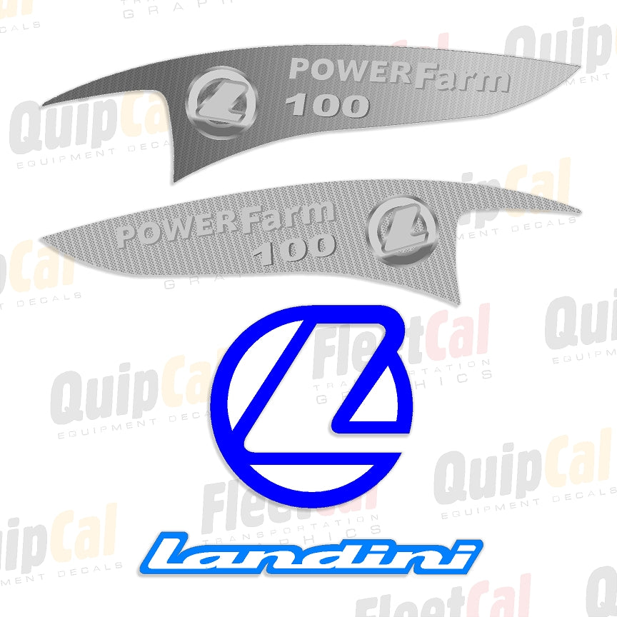 Landini 100 Power Farm Tractor Marking Decal Set – Truck and Equipment ...