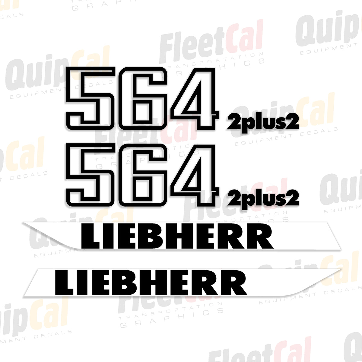 Highloader Stickers Liebherr 564 2 Plus 2 Wheel Loader Marking Decal Set – Truck and ...