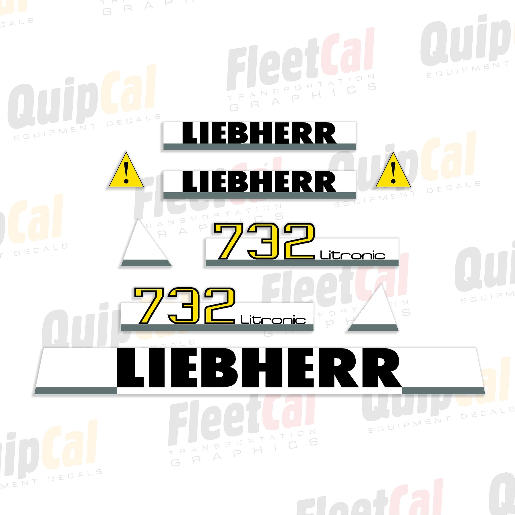 Liebherr 732BM Crawler Dozer Marking Decal Set – Truck and Equipment Decals