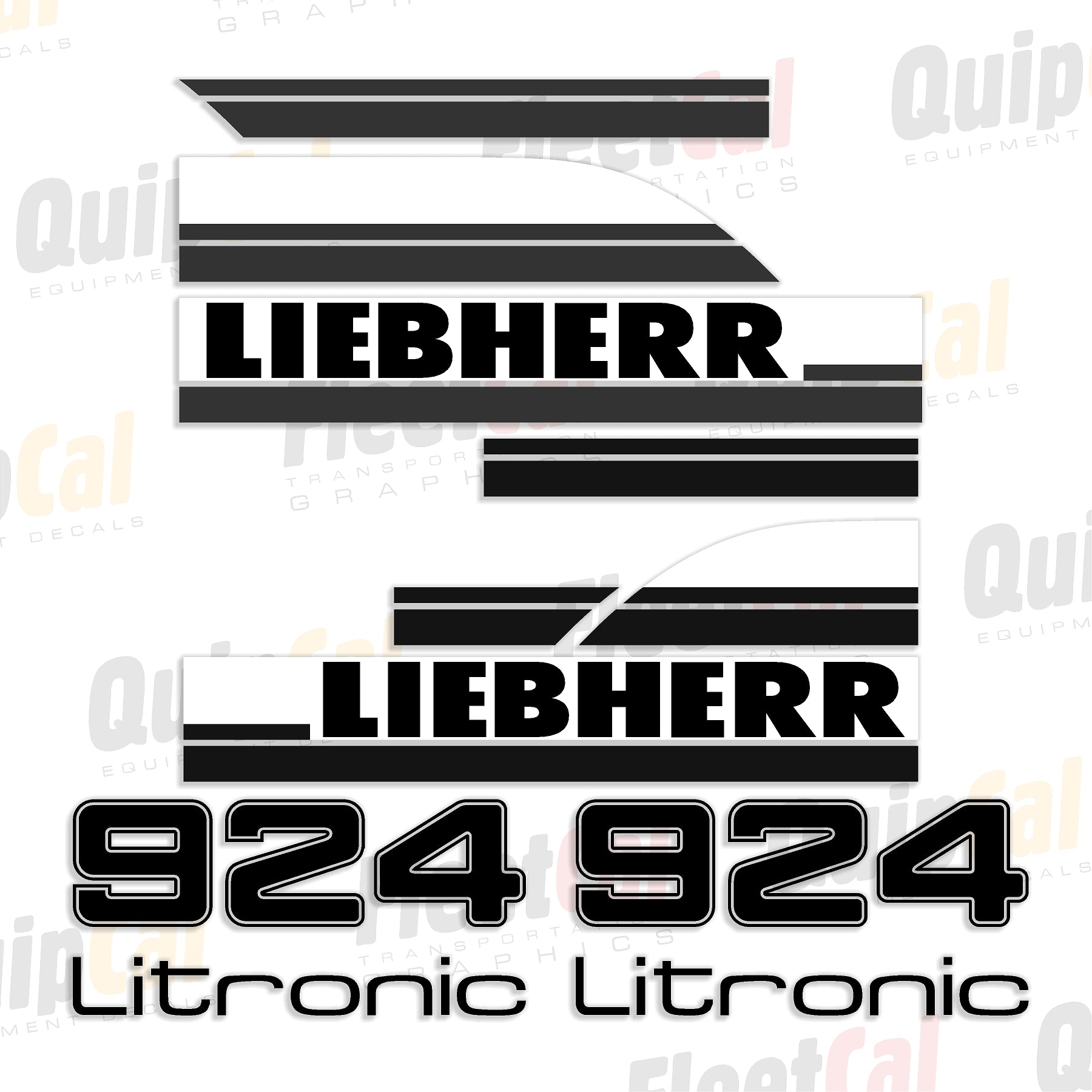 Liebherr 924 Excavator Marking Decal Set – Truck and Equipment Decals