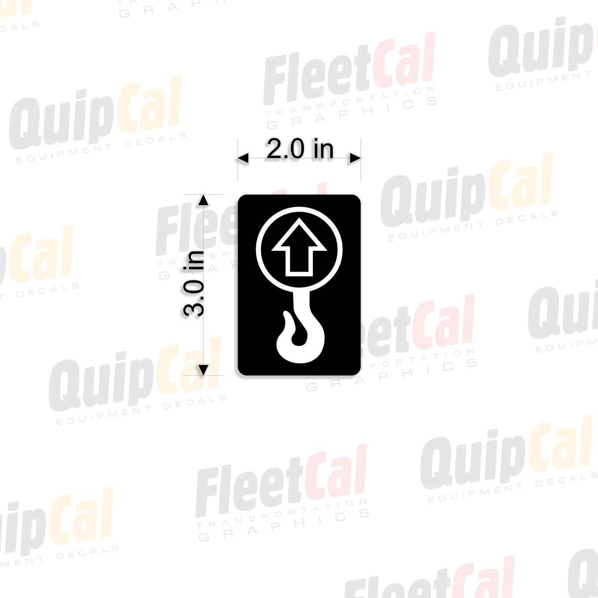 Lift Point Decals (White & Black) – Truck and Equipment Decals