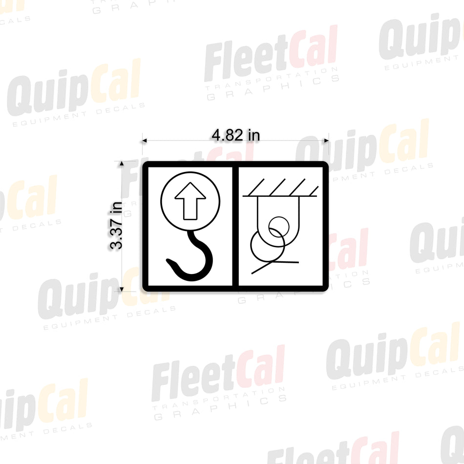 Link-Belt FMC kraan LS-108B markeringsstickerset