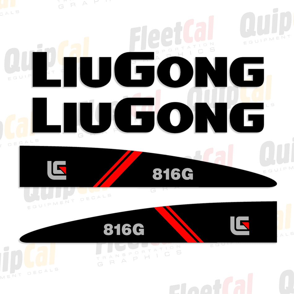 LiuGong 816G Marking Decal Set