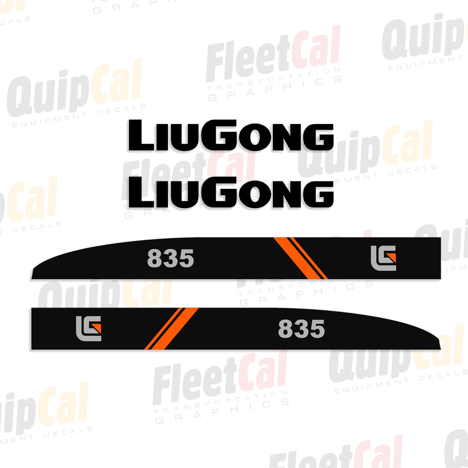 LiuGong 835 Marking Decal Set – Truck and Equipment Decals