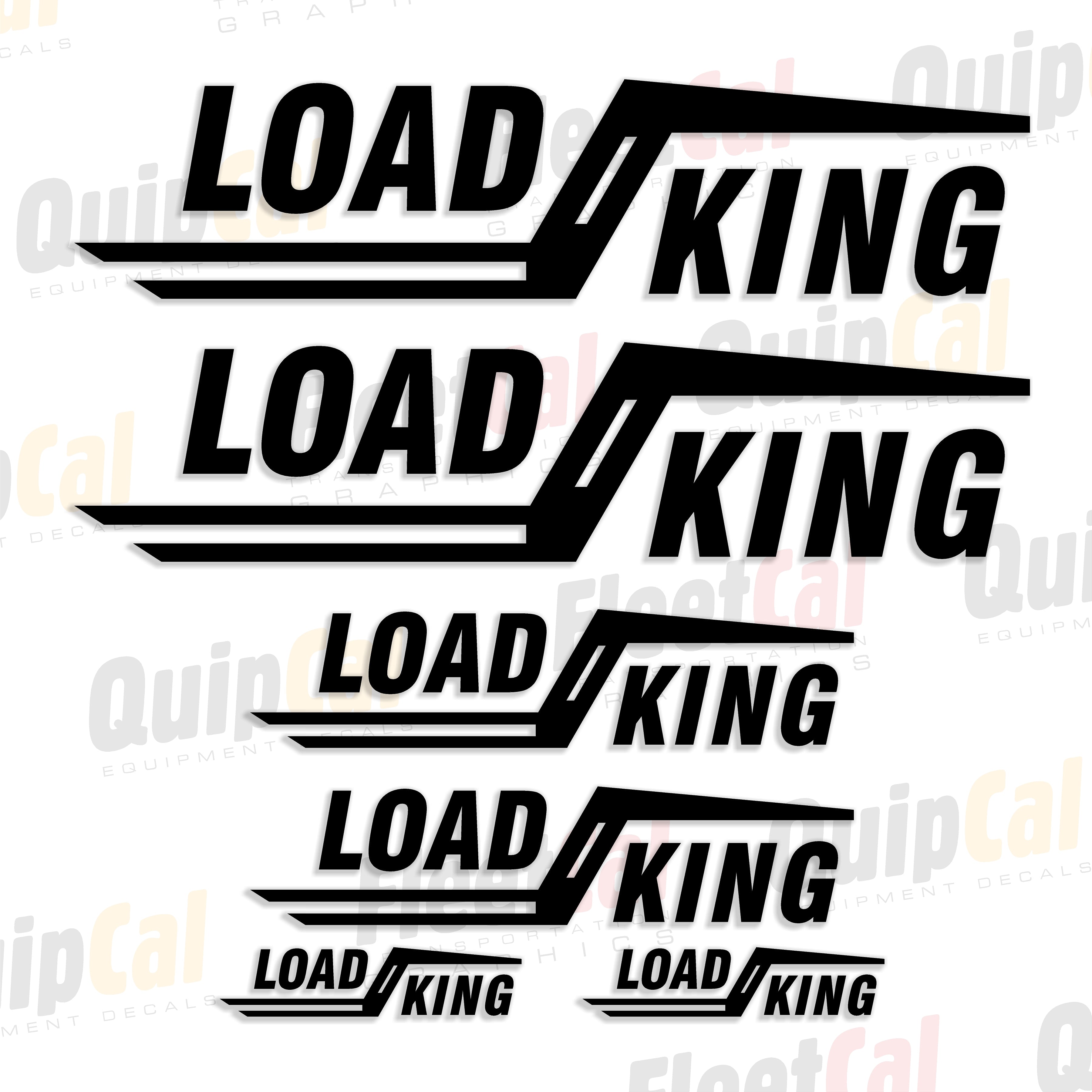 Load King Trailer Late Model Marking Decal Set - Black – Truck and ...