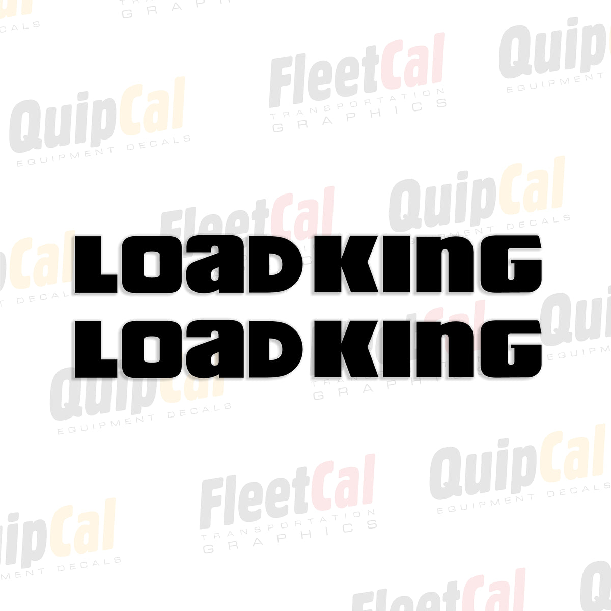 Load King Trailers Early Model Logo Decals - Black (1 PAIR) – Truck and ...