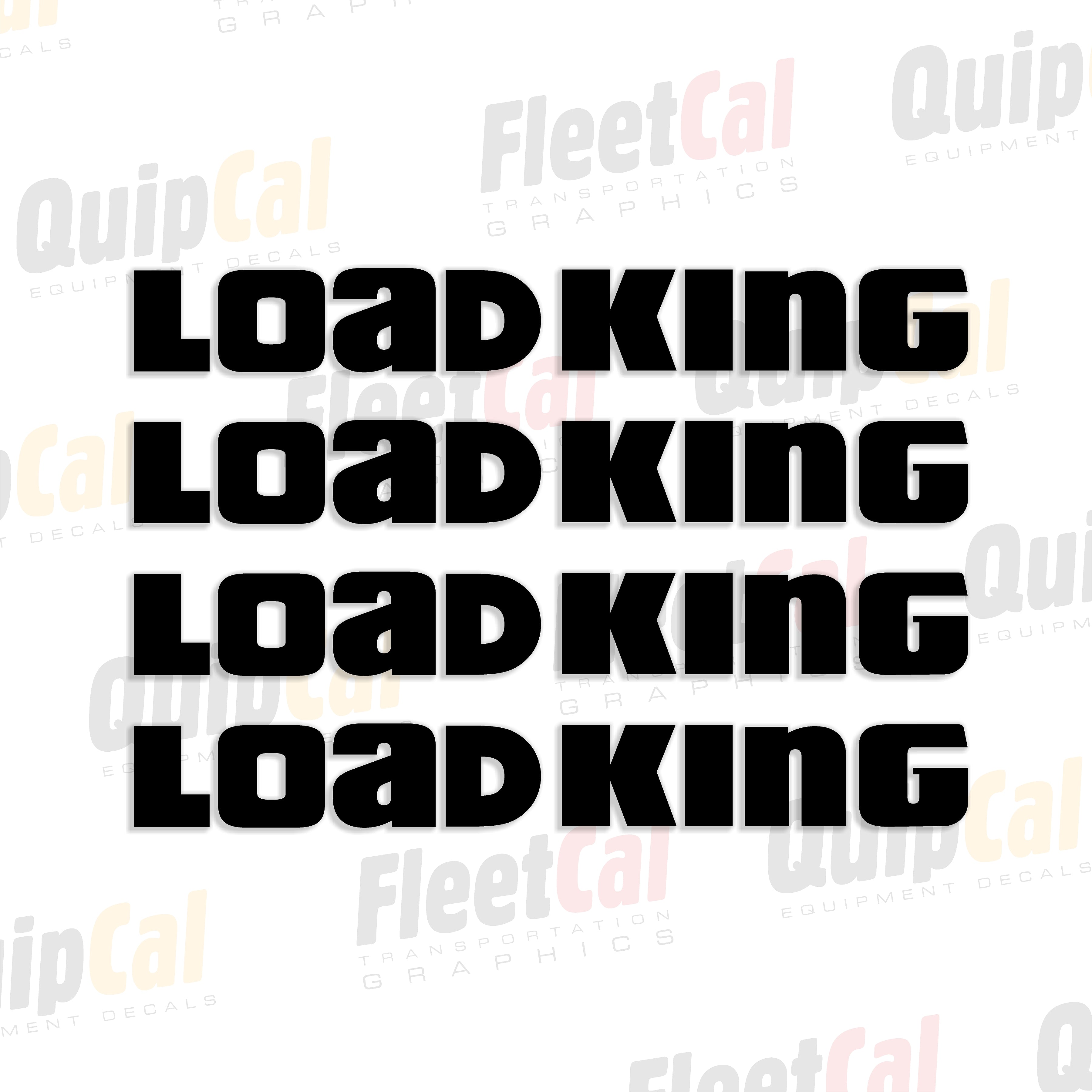 Loading.. Decal Load King Trailers Early Model Logo Decals - Black (QTY 4) – Truck and ...